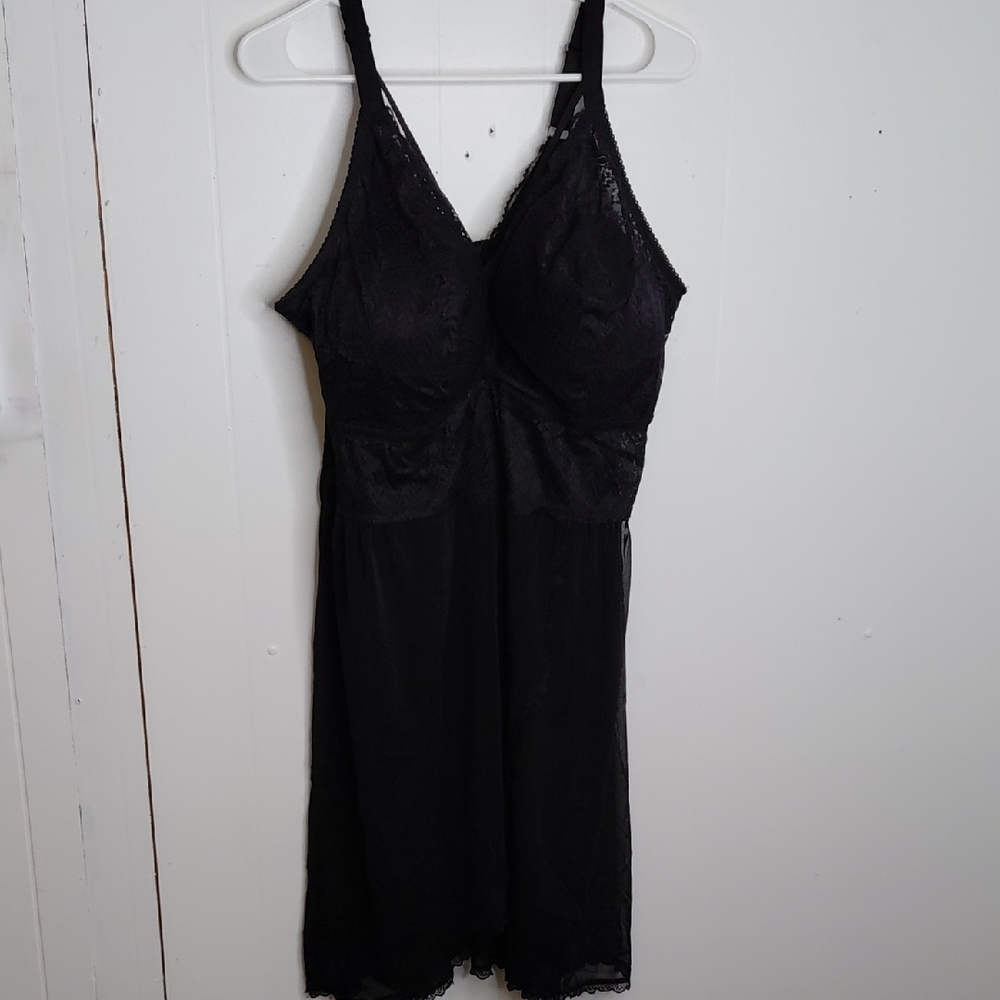 Parfait Dress Womens 3X Lace Babydoll Lingerie Fixed Wrap Front Corset Back